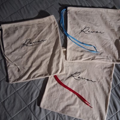 Kool KIY Reves Sneaker Dust Bag Logo Shoe Protection  Purse Storage Cloth Suede 