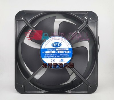 1 PCS  RFD Axial fan model 20060B2H AC220V 0.23A 20cm cooling fan Aluminum frame
