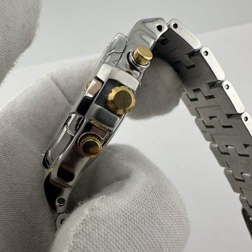 Orologio Seiko Quartz Uomo Cronografo 7T32-6L09 Bicolore 40mm - Batteria Nuova - Foto 10 di 12