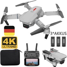 Faltbar Drohne HD Dual Kamera FPV 4K Drone WiFi RC Quadrocopter Drone 3 AKKUS