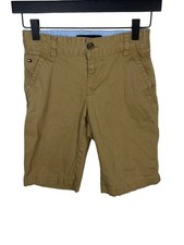 Tommy Hilfiger Boys Shorts Size 10 Khaki Tan Cotton Chino Preppy Classic