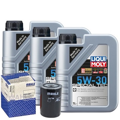 Motoröl 5W30 LIQUI MOLY Leichtlauf Special Tec 3L+MAHLE Ölfilter