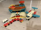 Vintage Fisher Price Little People Play Family Airport 1972! #996