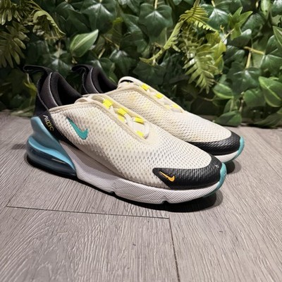Nike Air Max 270 (GS) DJ 4605- 100 SZ 3 Y White/Hyper Jade-Black