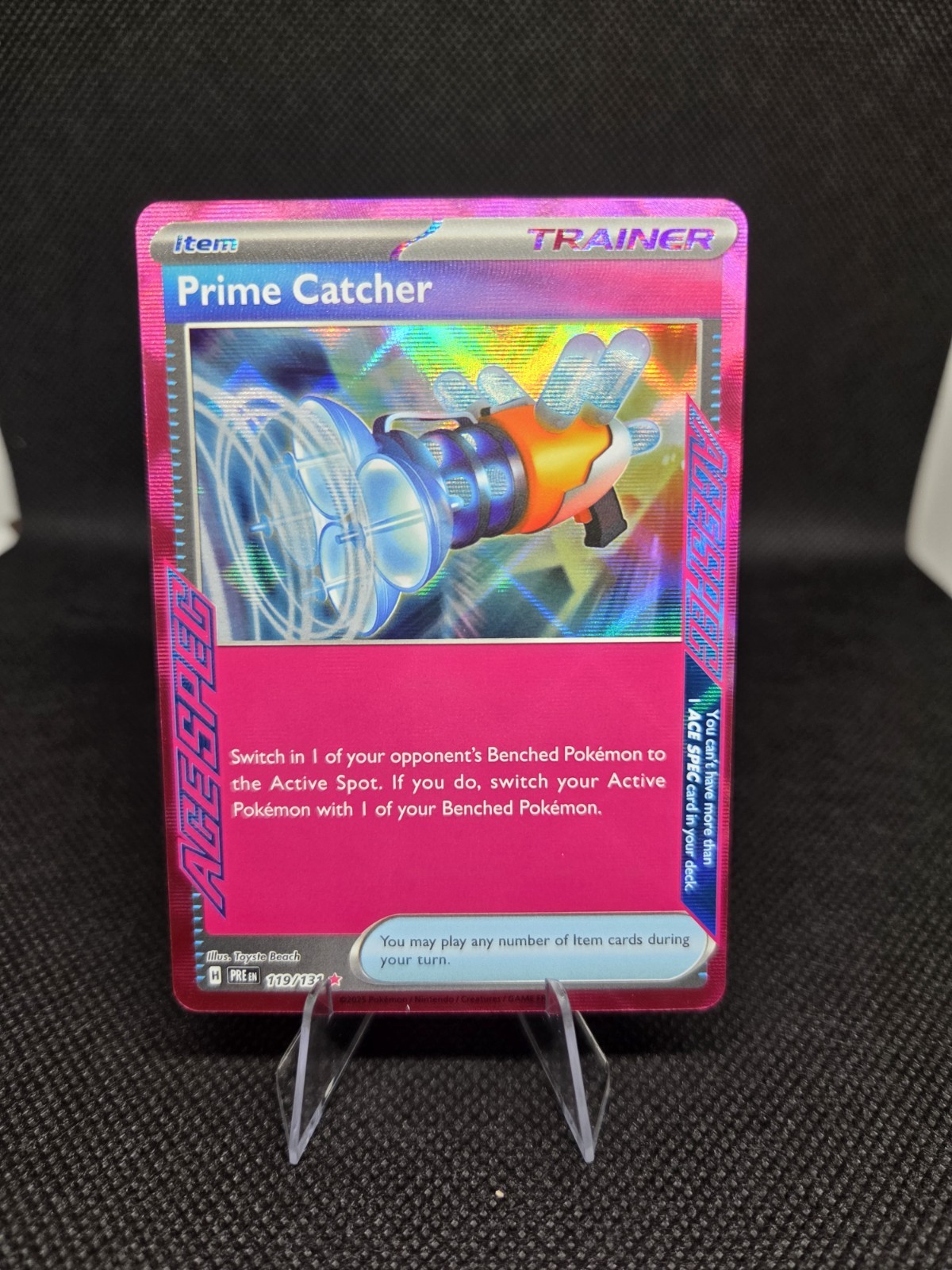 Prime Catcher 119/131 - SV: Prismatic Evolutions (PRE) ACE SPEC Pokémon TCG NM