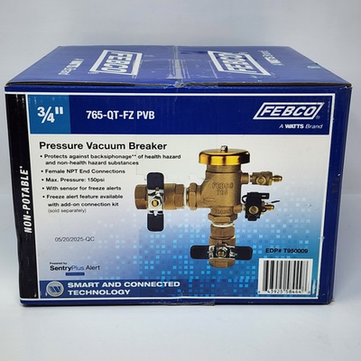 #ad Febco 3 4” Pressure Vacuum Breaker Backflow Preventer 765 QT FZ PVB $89.99