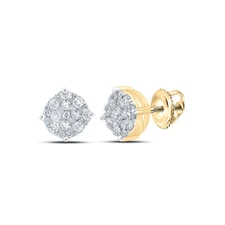 1/3CTW-DIA NK ROUND EARRING
