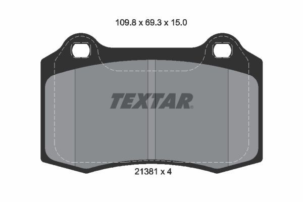 Textar Bremsbelagsatz, Scheibenbremse Vorne Hinten FüR CitroüN Daimler DS Seat-image