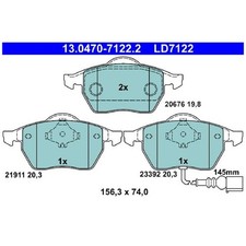 Satz Bremsbeläge Bremsklötze vorne für VW NEW 9C1 1Y7 Polo 6V5 4 9A4 9N | 244