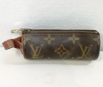 Louis Vuitton M58249 Monogram Brown Golf Ball Case Holder Etui Etui 3 Balles