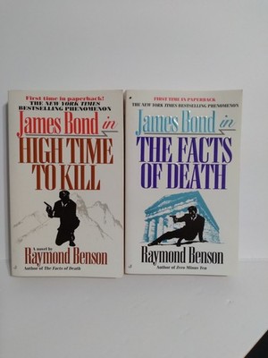 Vintage JAMES BOND by Raymond Benson Lot of 2 Paperback Books