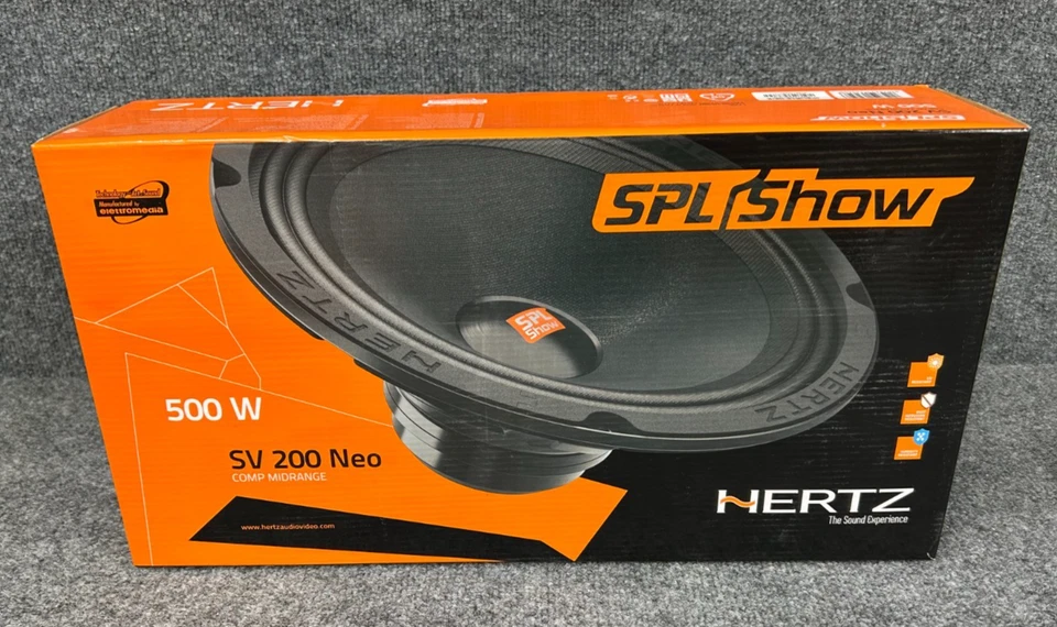 HERTZ AUDIO SPL Show Series SV 200 NEO 8 in. SPL 4-Ohm Midrange Speakers - Image 3 of 4