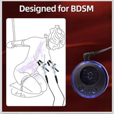 SM Shock Adult Electric Nipple Clamp Breast Clip Clit Clamp for Couple BDSM