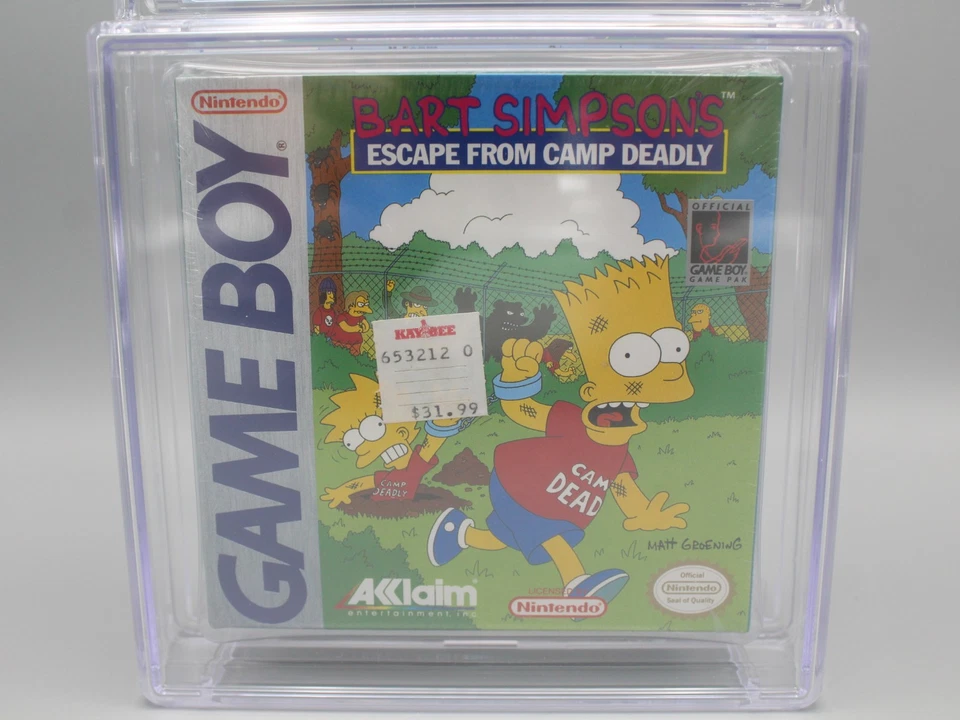 Bart Simpson's Escape from Camp Deadly Nintendo Game Boy New Sealed CGC 8.5 A+ - Image 3 of 4