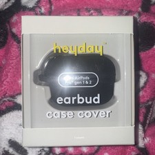 Heyday Apple Airpods Pro Gen 1 Gen 2 Silicone Case Cover - Black