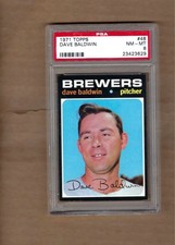 1971  TOPPS  DAVE  BALDWIN  #  48    PSA  8
