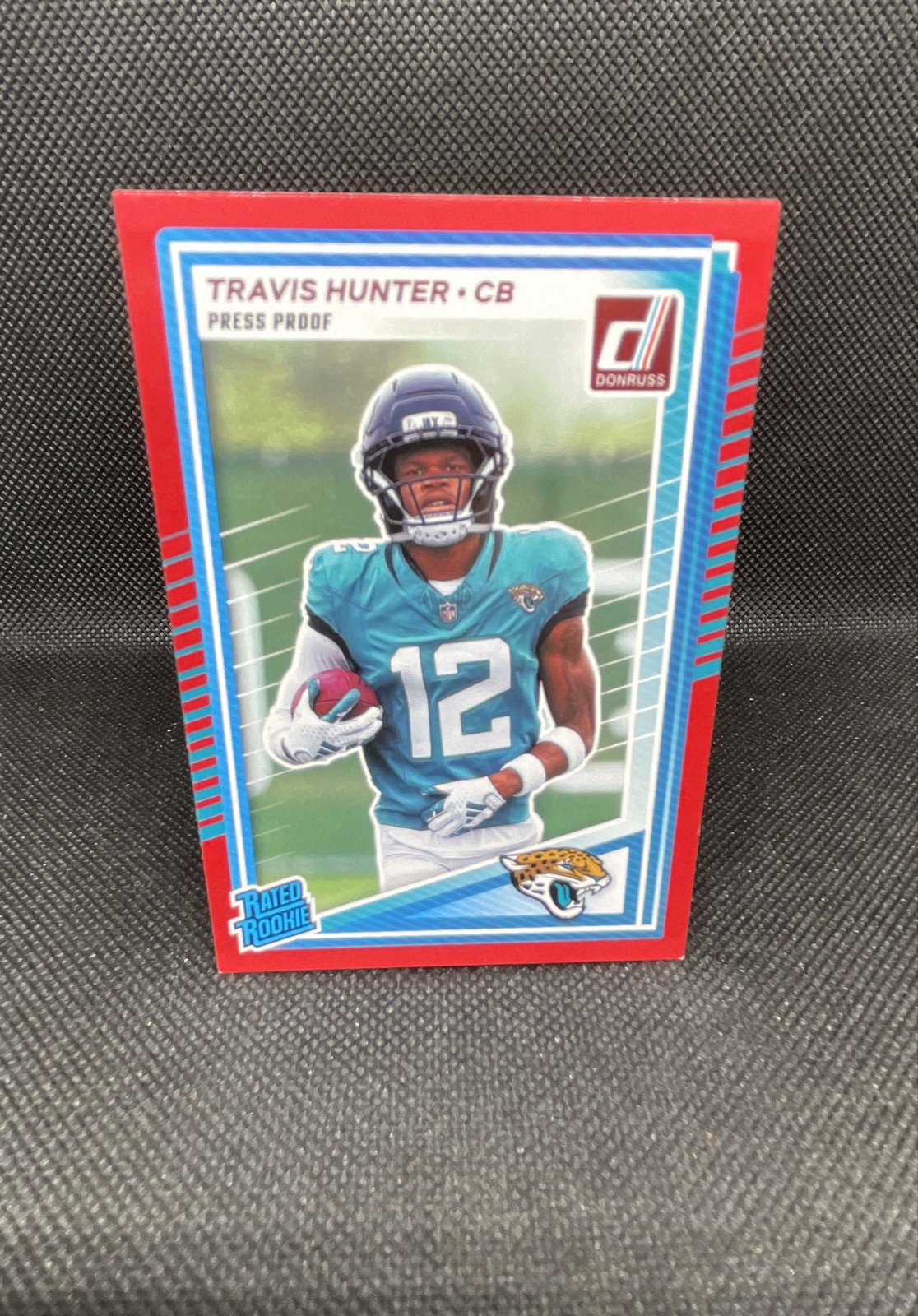 2025 Panini Donruss - Rated Rookie Travis Hunter #301 Press Proof Red (RC)