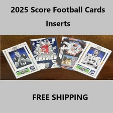 2025 Panini Score Football Insert Cards - Complete your sets - Free Shipping