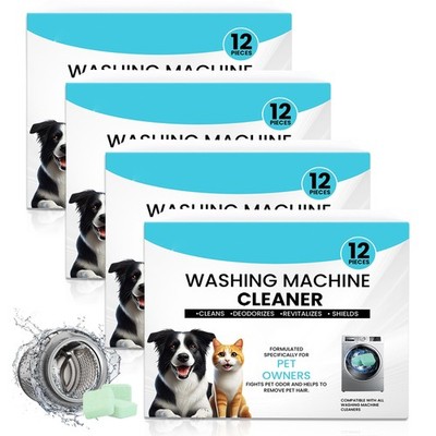 Washing Machine Cleaner 48 Pack-24 Month Supply,Cleaning Formulated for Pet O...