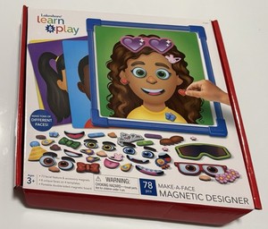 Lakeshore Learn And Play Make A Face Magnetic Learning Set Missing Two Pieces