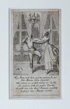 DANIEL CHODOWIECKI Monate Jahreszeiten Radierung Passepartout 1777 E 205