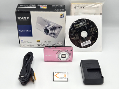 MINT] SONY Cyber-shot DSC-W350 Pink 14.1MP Compact Digital Camera