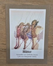 Blätter* Aquarelle von Gerlinde Grund* Lyrik...