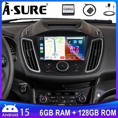 6+128GB Carplay NAVI FM Autoradio für Ford Escape 2013-2019 Kuga 2012-2018 C-Max