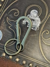 EDC Titanium Carabiner Keychain Ano Gold Finish / 25mm Titanium Sidepush Keyring