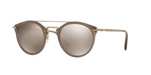 OLIVER PEOPLES | NEW | REMICK | 5349S 14736G | TAUPE | BROWN | GOLD MIRROR