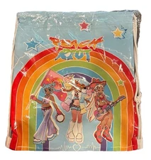 EXCLUSIVE Pop Mart Peach 🍑 Riot Pride Drawstring Backpack Bag 14x16” New