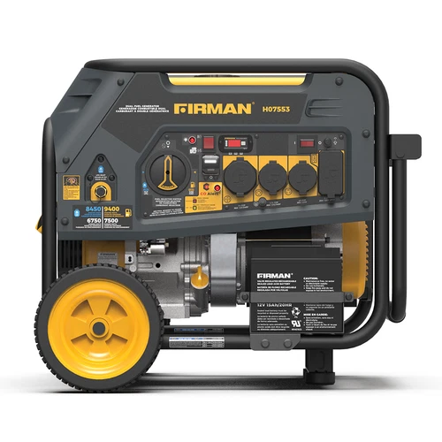 FIRMAN H07553F Dual Fuel 9400W 120/240V Electric Start Generator - Refurbished