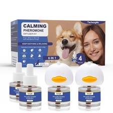 Dog Calming Pheromones Diffuser, 6 in 1 Kit Appeasing Pheromone Diffuser to C...