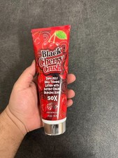 Fiesta Sun Black Cherry Crush Tanning Lotion 8 oz 50X w/Black Bronzer Beads
