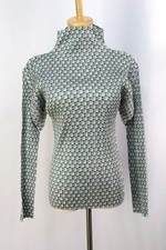 PLEATS PLEASE Gray High Neck Long Sleeve Top 126 9235