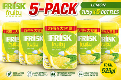 Kracie FRISK Fruity Fresh Lemon Candy Bottle 105g x5 Japan