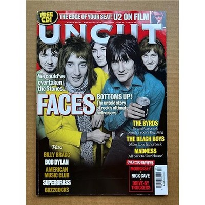 FACES UNCUT #130 MAGAZINE MARCH 2008 - THE FACES COVER WITH FEATURE INSIDE + u2/