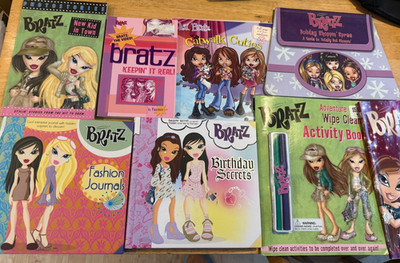 Bratz: An Assortment Of Preowned Bratz Books & 2 New Activity Coloring Books