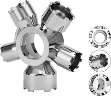 Upgraded Metal 10-In-1 Faucet Aerator Tool - Heavy-Duty Removal Key Kit, Fits M1