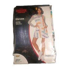 Stranger Things Eleven Costume Adult Small 4-6 Spirit Halloween Netflix NWT