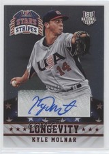 2015 Stars and Stripes Longevity Signatures Ruby 21/49 Kyle Molnar #62 Auto g2u