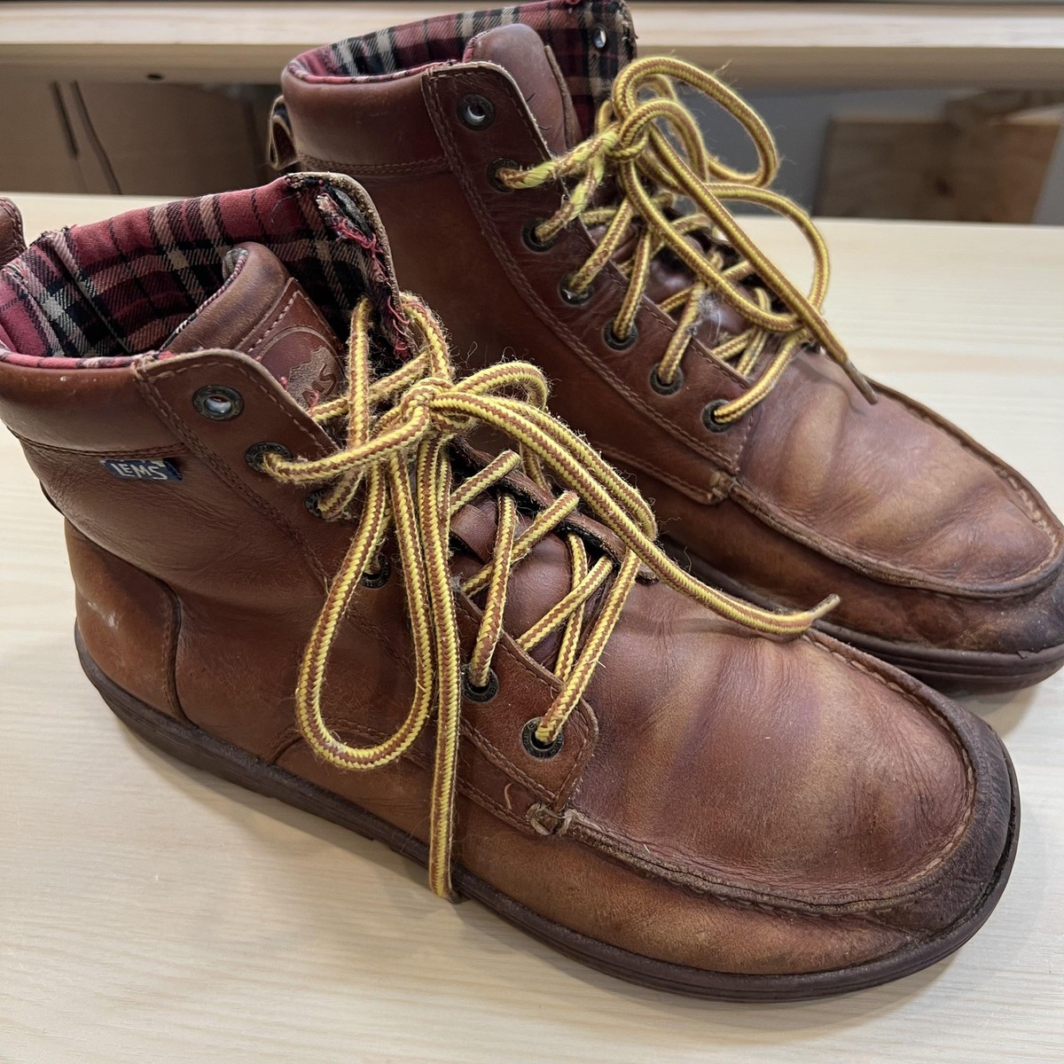 Lems Boulder Boot Leather Boots Mens Size 9.5 Brown Russet  display picture 1