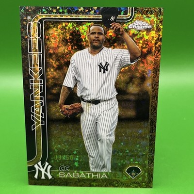 Topps Gilded Collection Gold CC Sabathia Yankees /50 #101