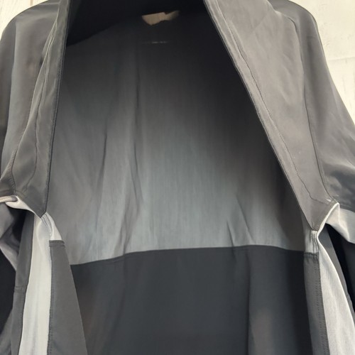 Nike Windbreaker Jacke Vintage 90er grau schwarz Gr. Large belüftet Golf - Bild 3 von 10