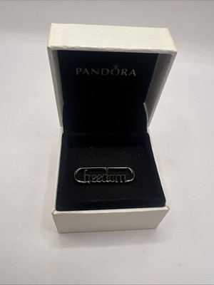New Authentic PANDORA ME Styling FREEDOM Word Sterling Silver Link