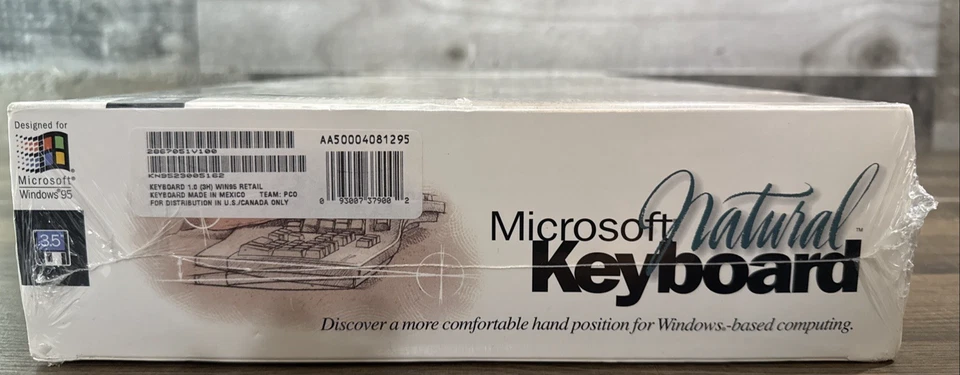 Microsoft Natural Keyboard / Vintage / 1995 / New & Sealed - Image 4 of 4