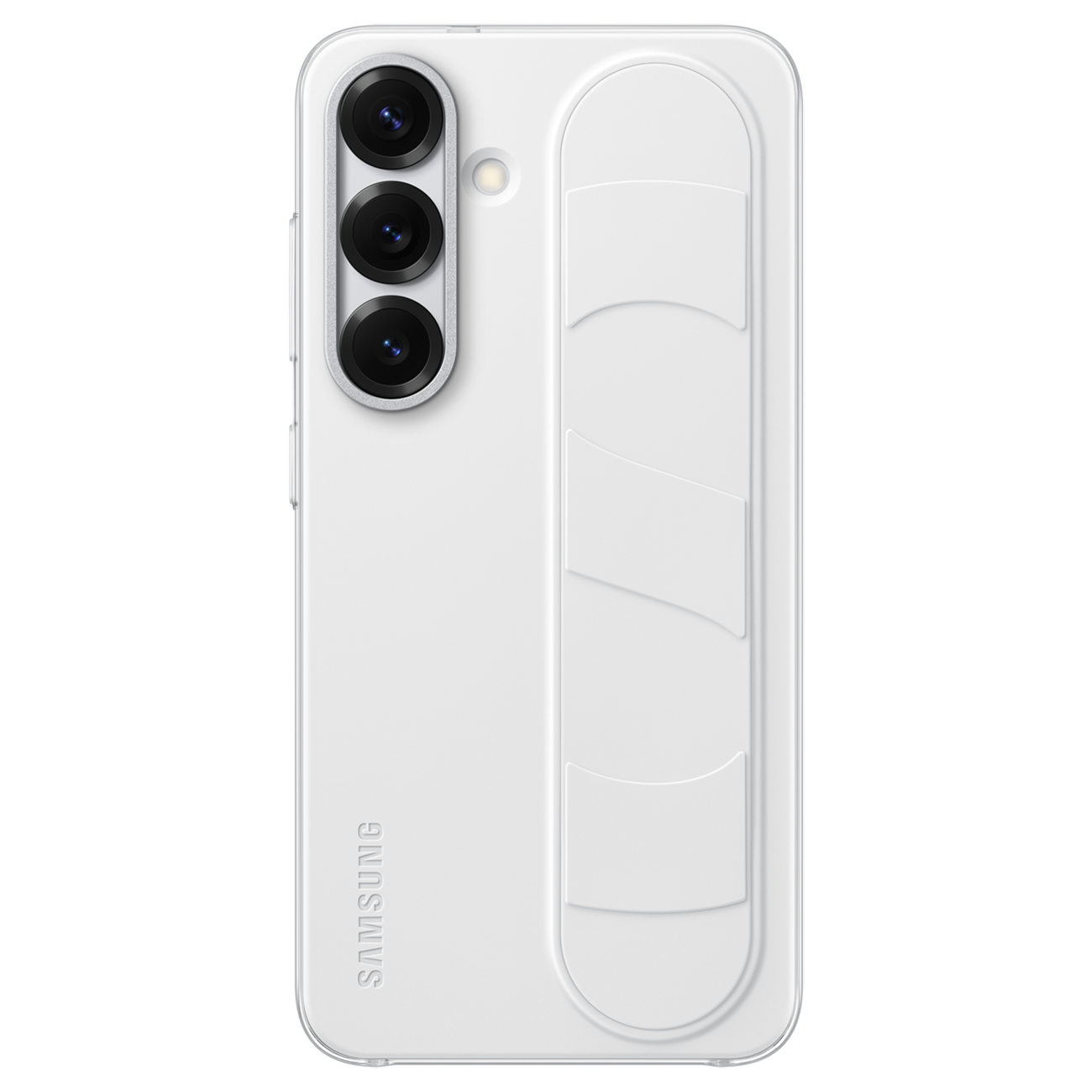 Samsung Custodia Standing Grip Case Per Galaxy S25 - White