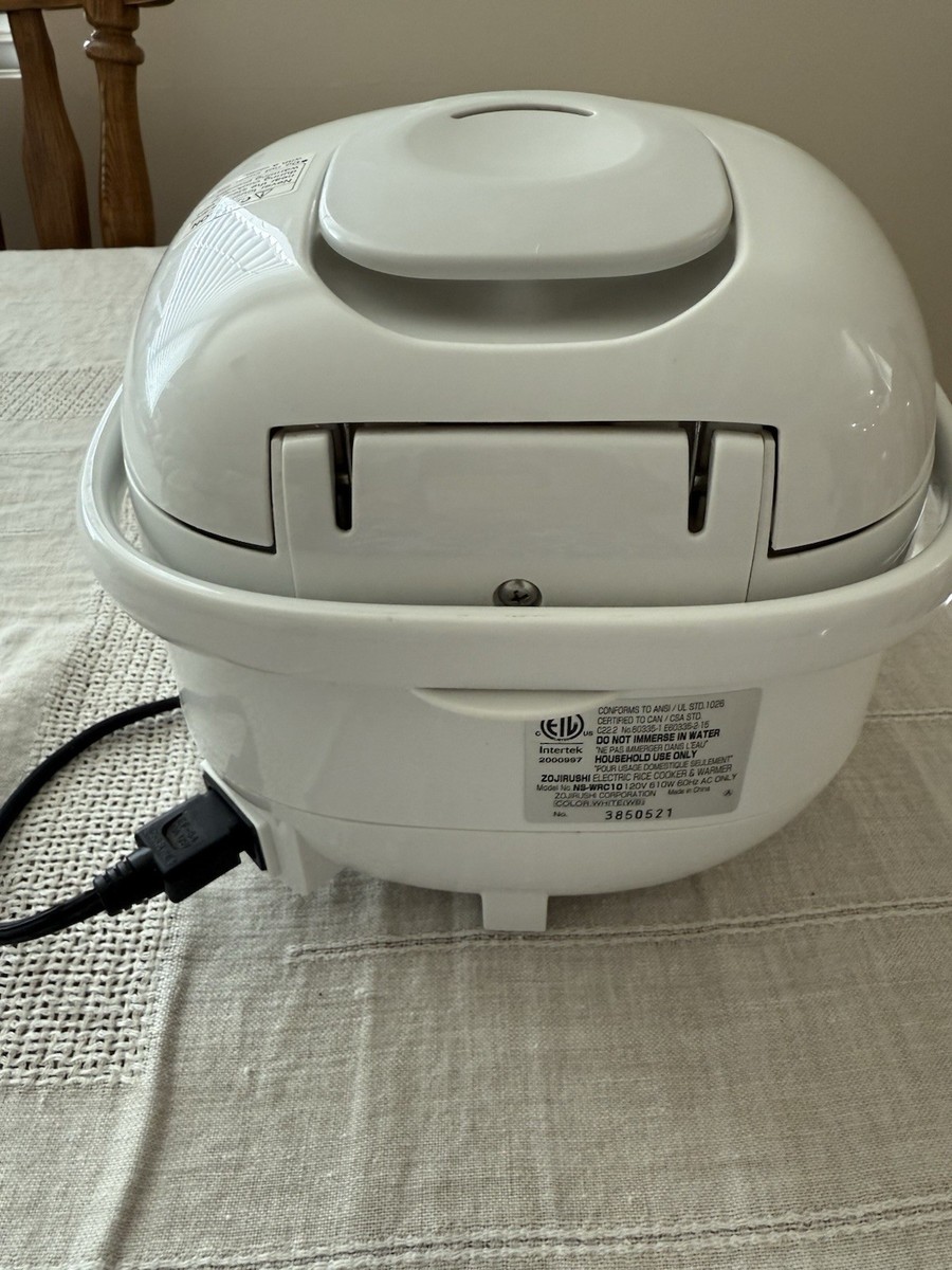 Zojirushi 5.5 Cup Rice Cooker Warmer White NS-WRC10 MISSING Inner