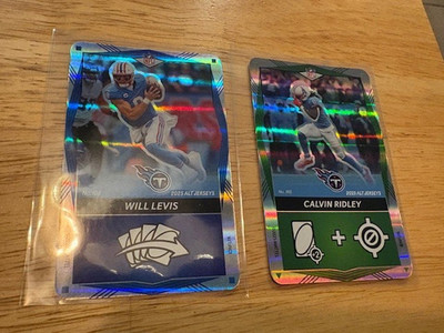 2025 UNO Alt Jerseys Foil Will Levis + Calvin Ridley - Tennessee Titans