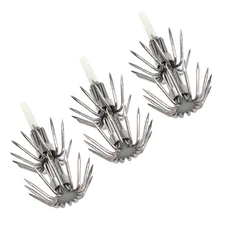 50pcs 12-14Point Double Layer Squid Hook Spider Hook Squid Jig Fishing Hook2#-6#